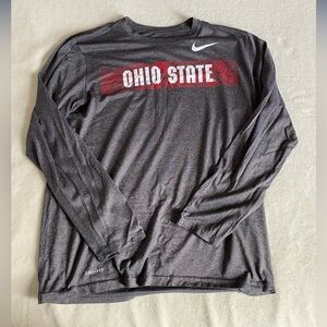 Nike Ohio State Charcoal Long Sleeve Tee